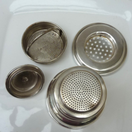 Art Deco silver plated drip coffee maker for one
