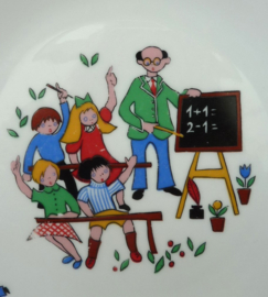 Seltmann Weiden 1950 porcelain child plate School Class