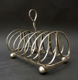 Art Deco silver plated toast rack