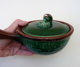 Tellurite handled mushroom tureen model 1139