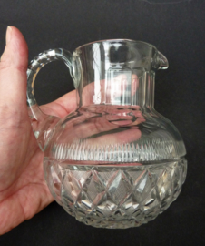 Cut crystal whisky water pitcher