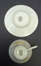 Hutschenreuther Hohenberg Mid Century demitasse kop en schotels