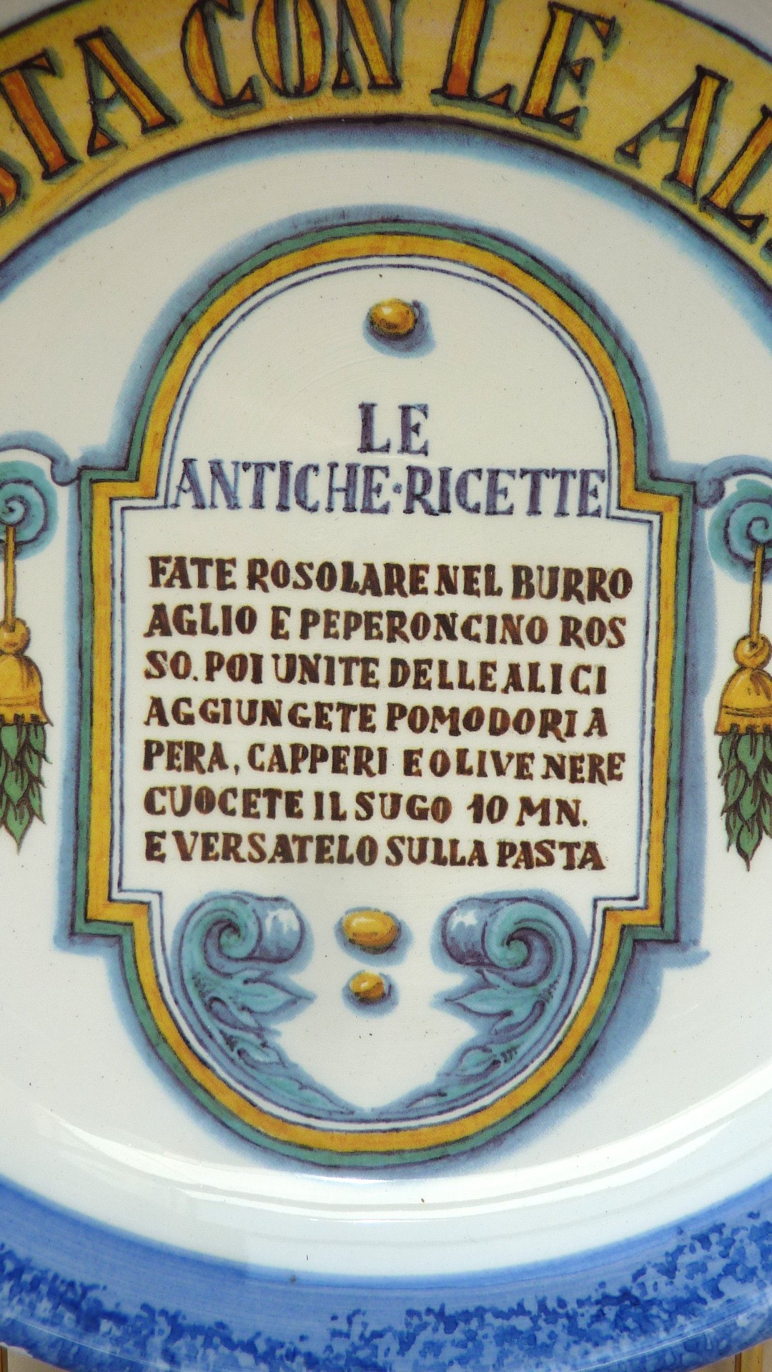 La Compagnia dei Decori Italy pasta schaal Alici