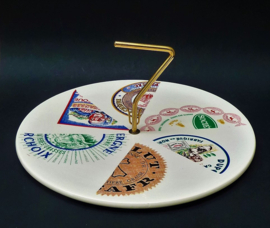St Amand Fromages de France faience master kaas serveerbord