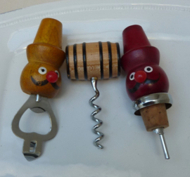 Driedelige jaren 70 bartool set