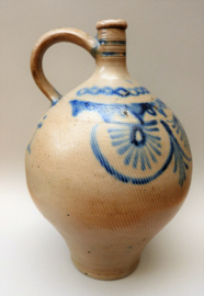 French Alsace stoneware jug 19th century