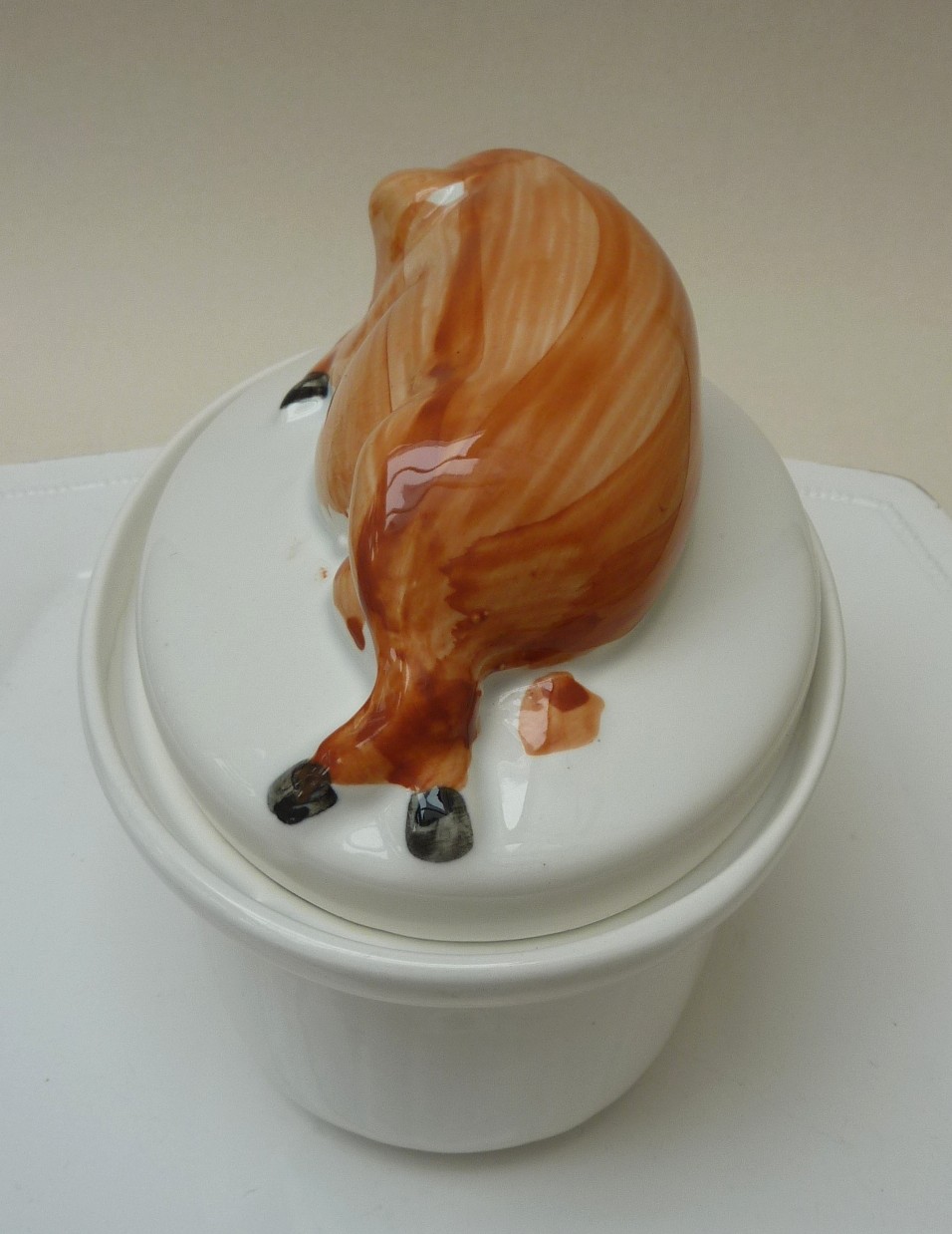 Faience Pig pate tureen