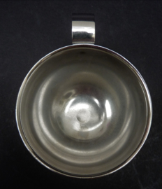 Italian double insulated stainless steel espresso cup with saucer