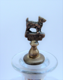 Brass bottle stopper Scottish Terrier