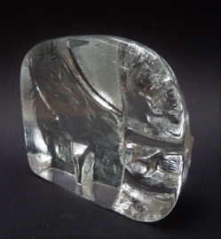 Scandinavian Art Glass Elephant paperweight
