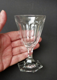 Val St Lambert crystal wine glasses Walewska