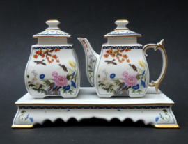 Franklin Mint Birds and Flowers Japans roomstel