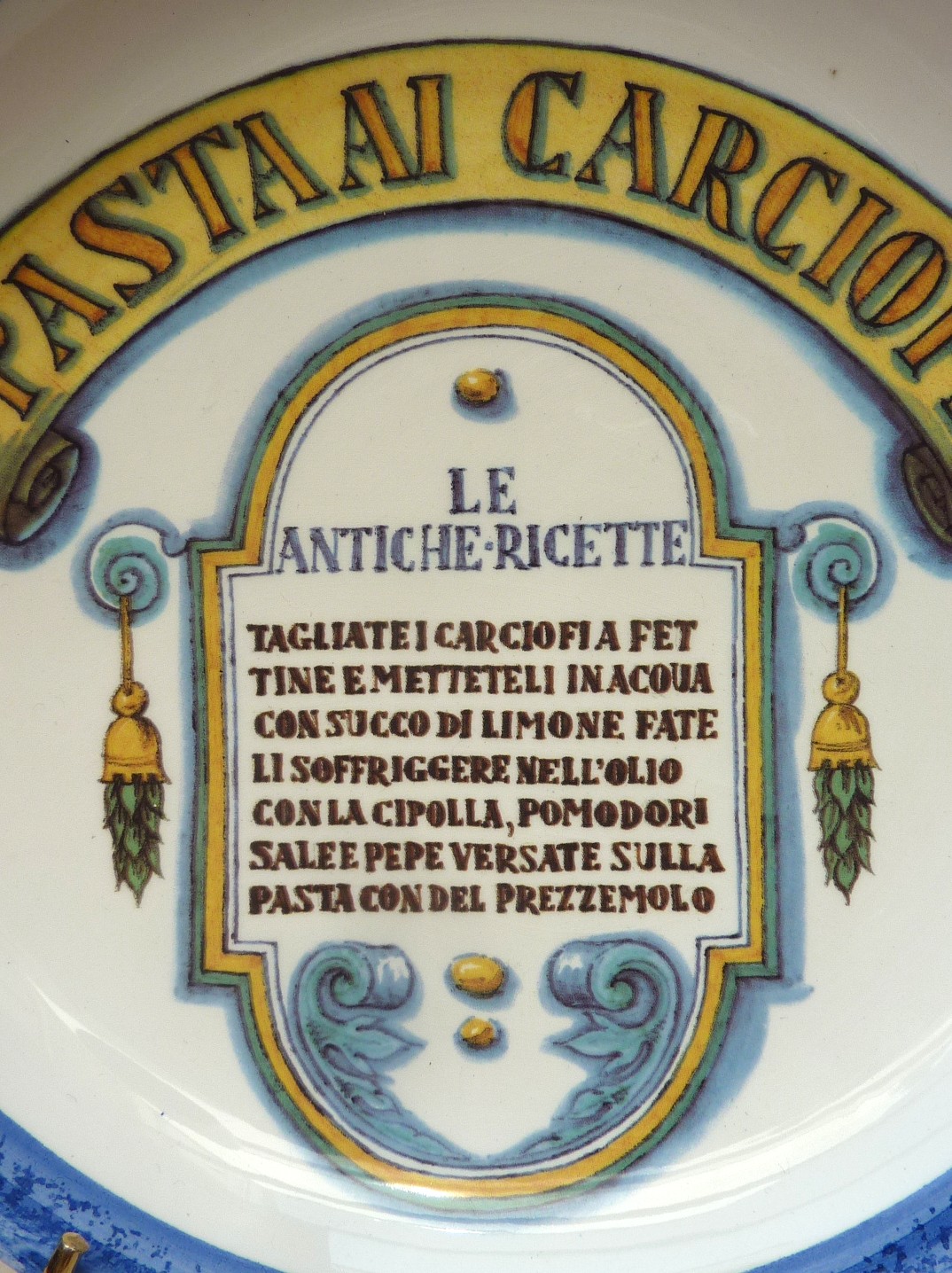 La Compagnia dei Decori Italy pasta schaal Carciofi