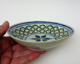 Chinese porcelain dish green blue decoration