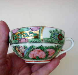 Chatsworth Singapore Rose Canton tea cups