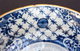 Delft blue earthenware plate 18th century