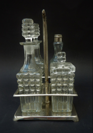 Art Deco menage stel cruet set