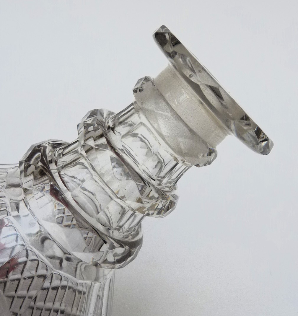 Anglo Irish Regency cut glass decanter