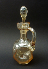 Fritz Heckert lustre glass liqueur decanter