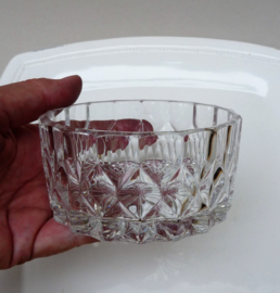 Art Deco Palmetto silver plated and pressed glass butter dish