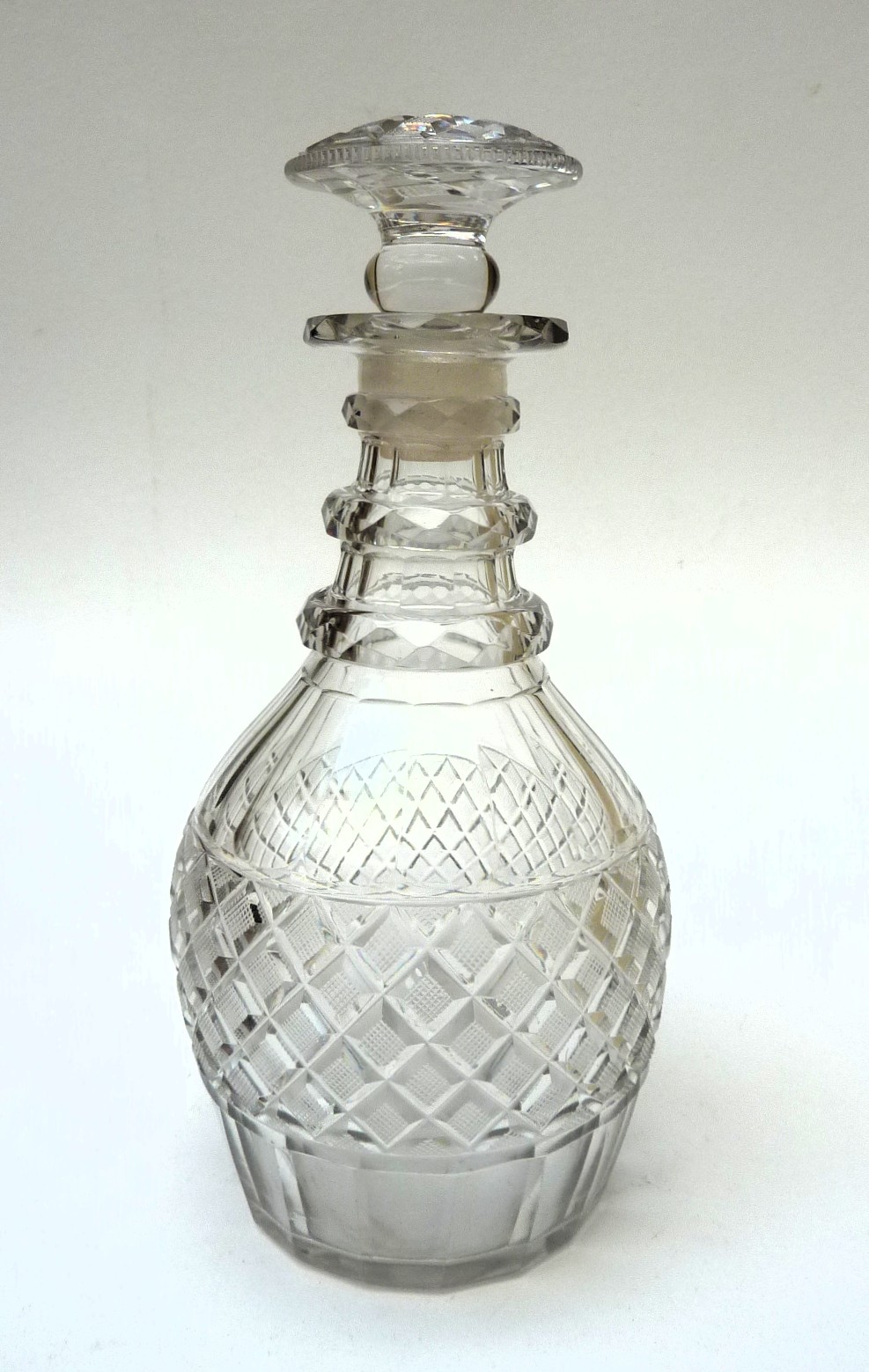 Anglo Irish Regency cut glass decanter