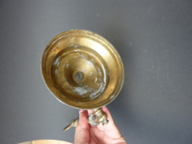 Vintage portable brass wall candlestick