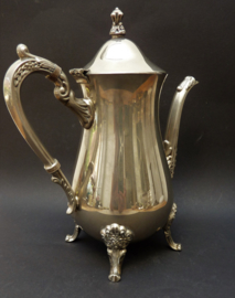 Chromed Rococo style coffee teapot