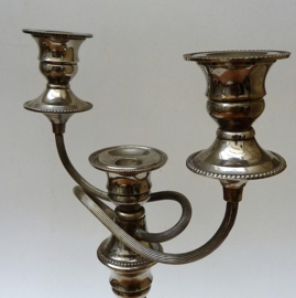 Ianthe of England three sconce silverplated candlestick