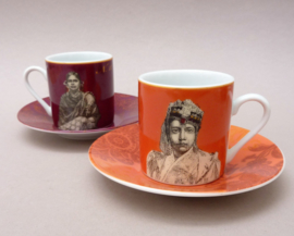 Maisons Du Monde espresso cups with saucers India  - set of six