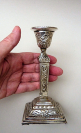 Victorian silver plated candlesticks neo classical style