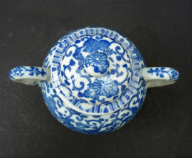 Japanse blauw witte Phoenix ware porseleinen suikerpot met deksel