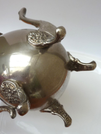 Chromed Rococo style coffee teapot