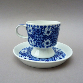 Arabia Ali  Blue demitasse kop en schotel