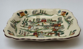Mason's Country Lane square serving dish