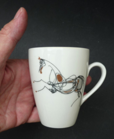 Mosa Mid Century cups with sketched animals