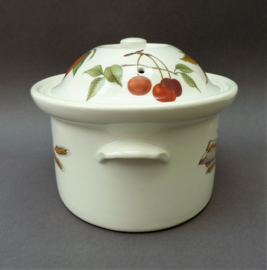 Royal Worcester Evesham M aspergeschaal met deksel