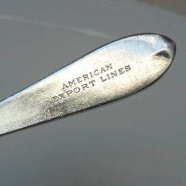 Verzilverde roomlepel rederij American Export Isbrandtsen Lines