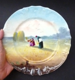 Limoges porseleinen sierbord Frans Landleven