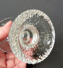 Vintage Scandinavian style glass candlestick