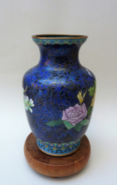 Jingfa Chinese cloisonne vase