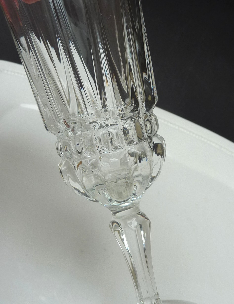 Cristal d'Arques Durand champagne flute glasses Barcelona