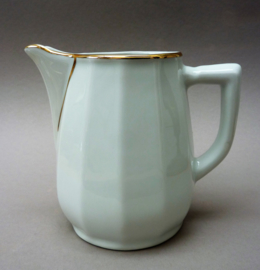 Apilco white and gold large milk juice jug 