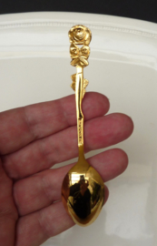 24 carat gold plated Hildesheimer Rose teaspoons