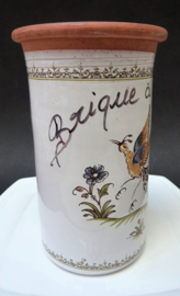French faience wine cooler Decor Moustiers