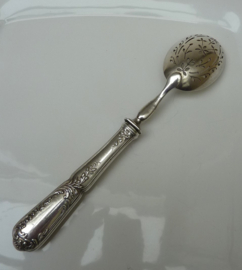 Antique French silver plated wet fruit spoon