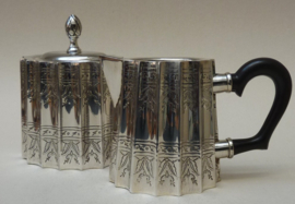 Engels verzilverd thee koffie servies