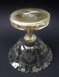 19th century Mercury glass footed bowl