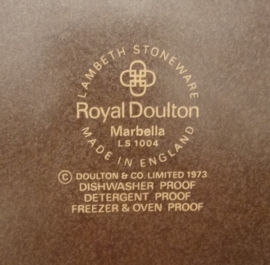Royal Doulton Marbella matbruine diepe borden set