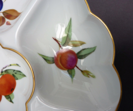 Royal Worcester Evesham Gold porseleinen zes vaks crudite schaal