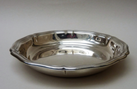 Round silver plated bread basket